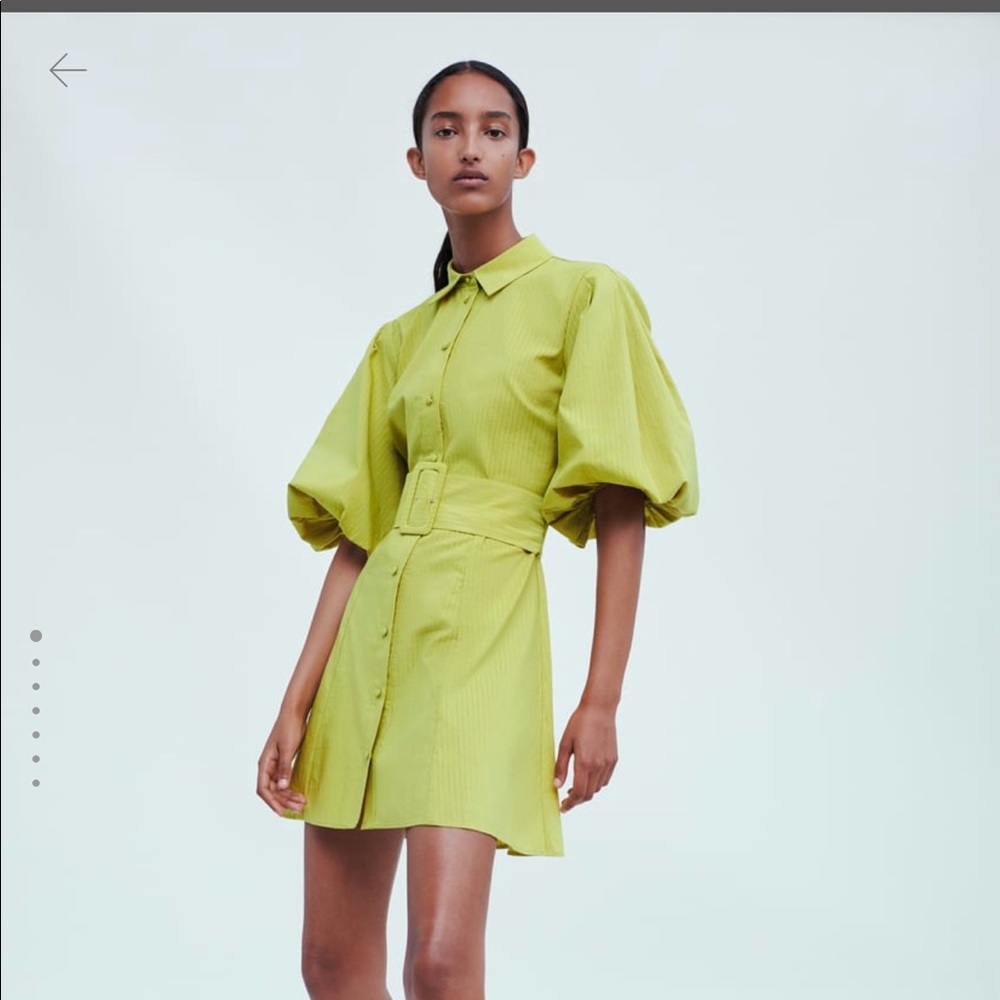 Puff sleeve mini dress